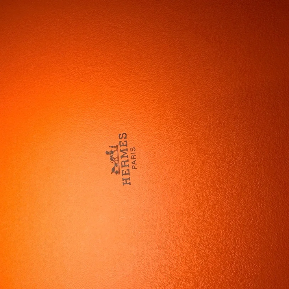 Hermes Paris Gift Boxes 2 Pack Orange 11x9x3 Luxury Designer Storage Authentic